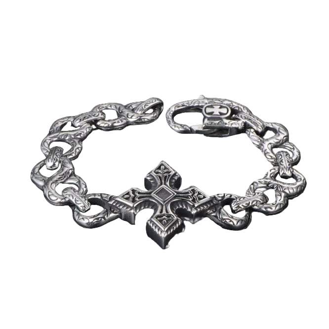 CRIMSON CROSS BRACELET