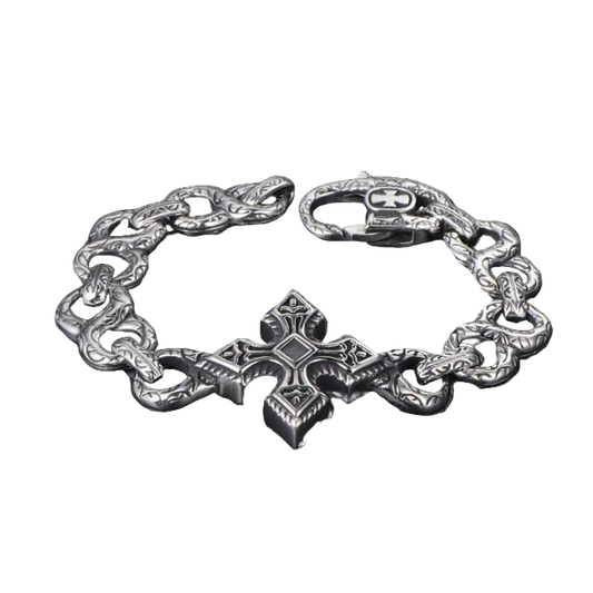 CRIMSON CROSS BRACELET